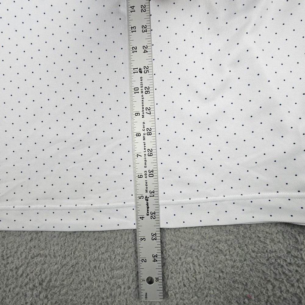 FootJoy Polo Shirt XXL White Navy Micro Dot Short Sleeve Golf Olympic Club - Picture 9 of 9